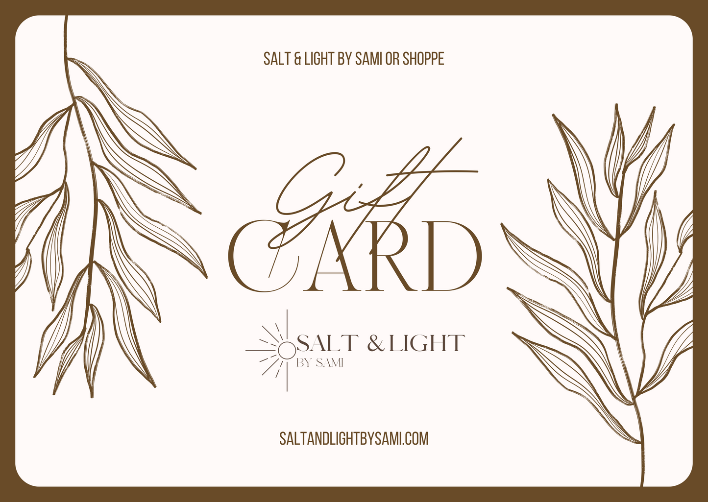 Salt & Light Gift Card