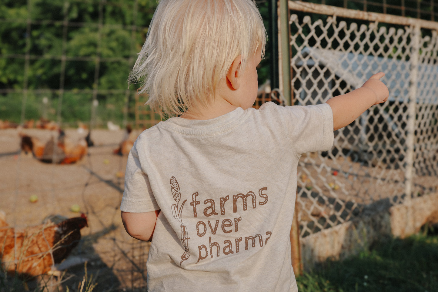 KIDS Farms over Pharma- T Shirt