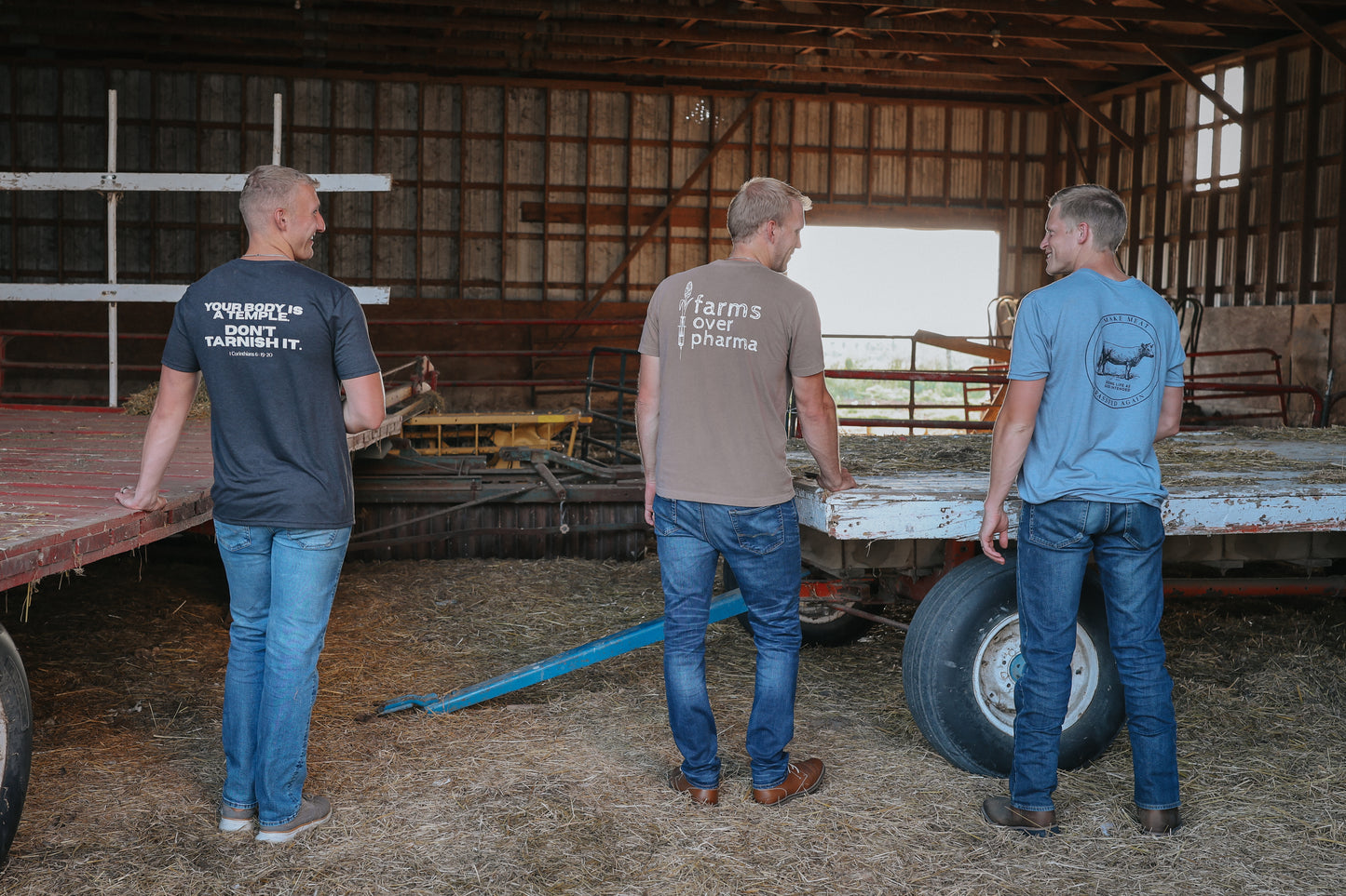 Farms over Pharma Needle - T Shirt