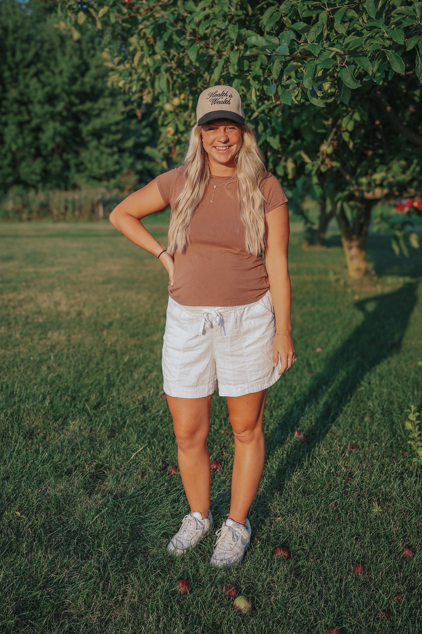 Health is Wealth BLACK & CREAM Hat